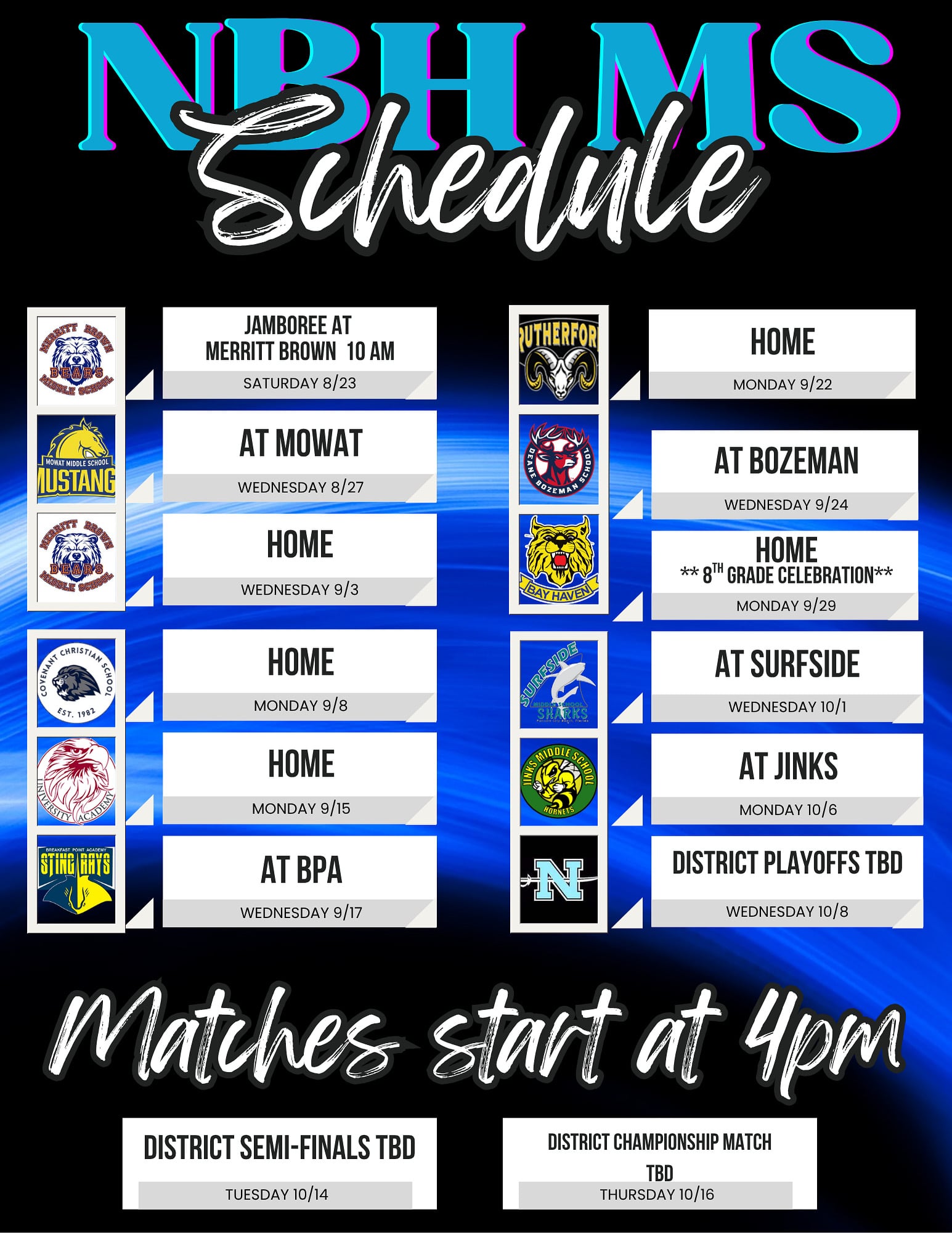 MS Game Schedule 2025-26